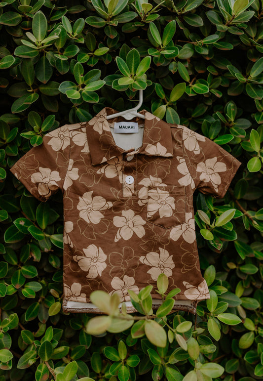 Keiki Braddah Polo - Chocolate Puakenikeni