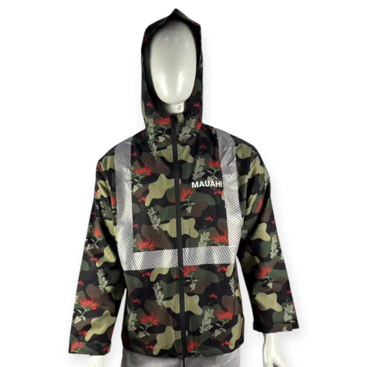 High Vis Camo Lehua Waterproof Jacket