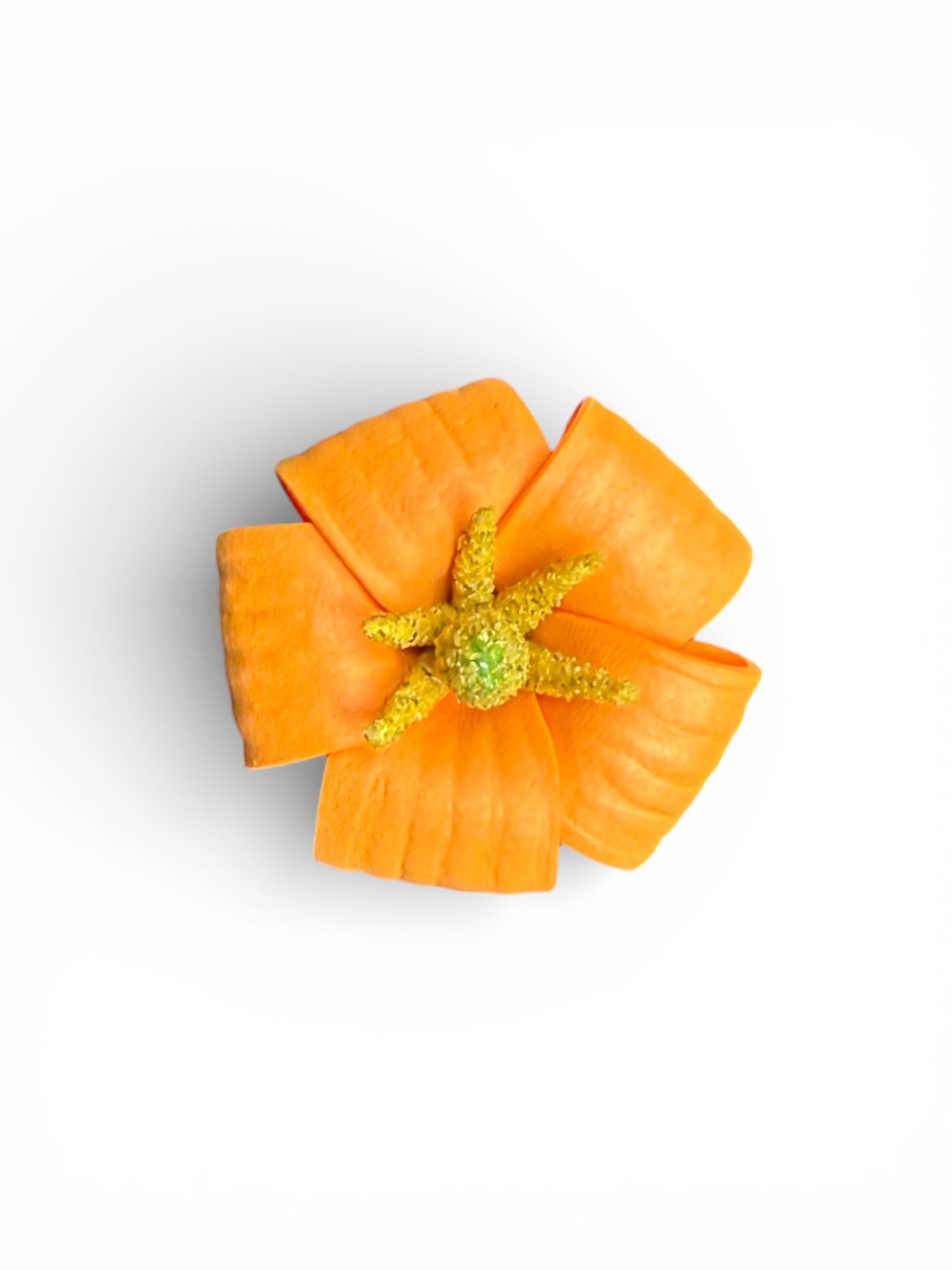 Orange Pua Kenikeni Foam Flower with stem