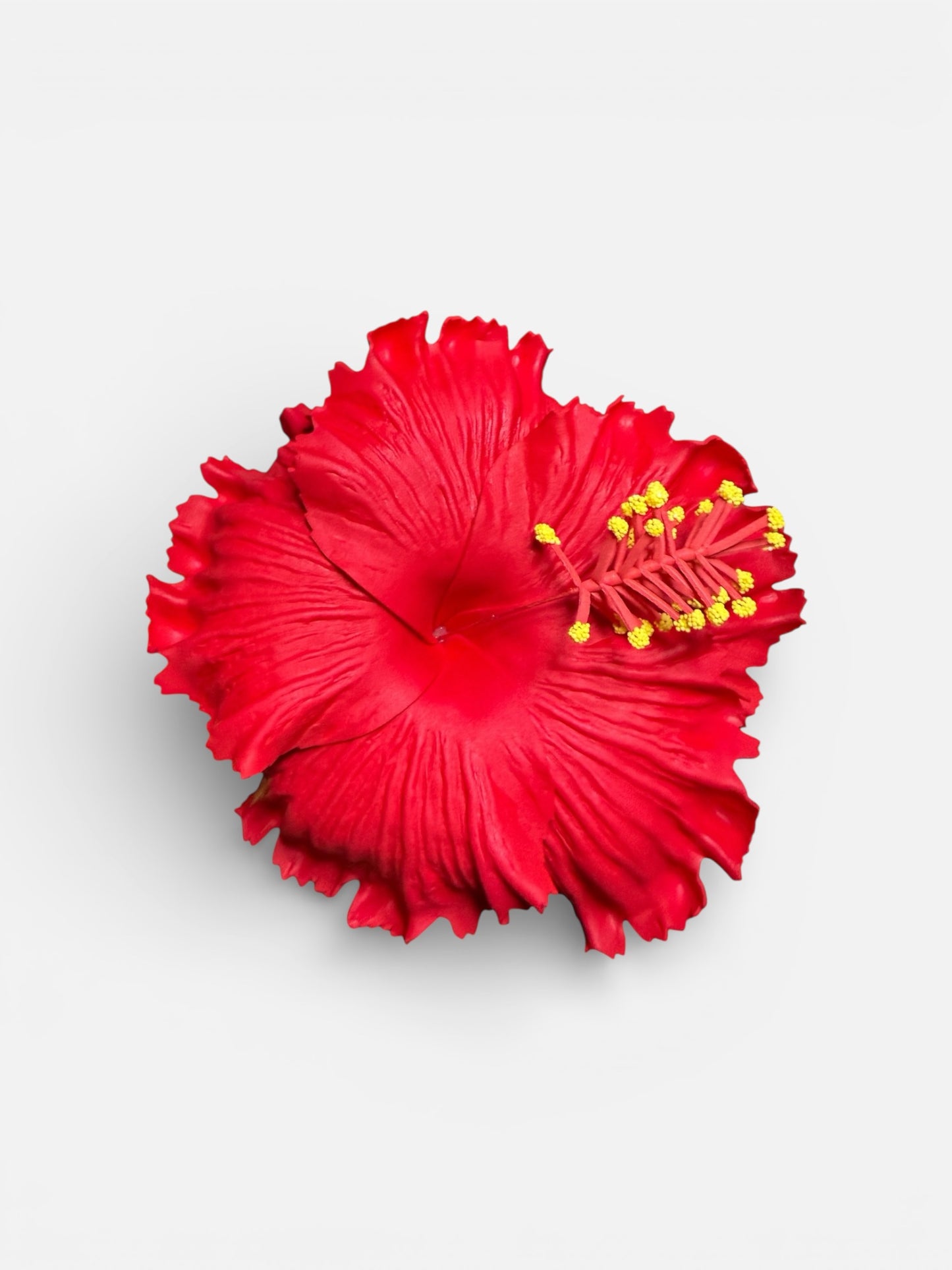 Red Hibiscus Foam Flower With Stem ( 4 Inch or 7 Inch)