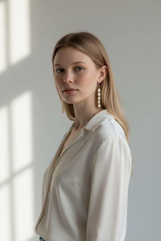 Mini Strand Pikake Earrings