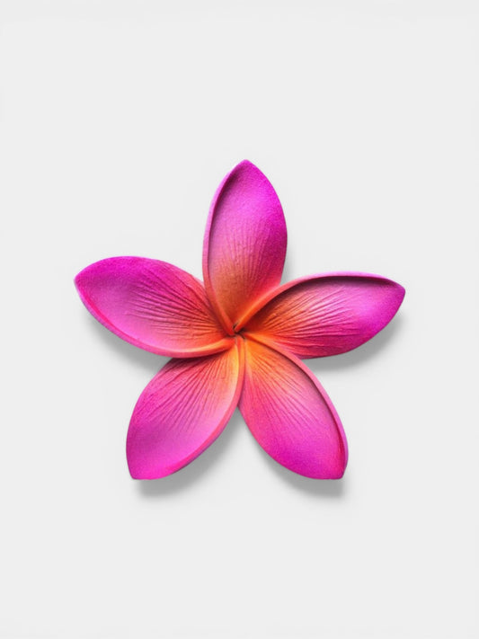 Plumeria Foam Flower With Stem -Pink Sunrise (2.8 inch) TK-PL7-v2 : FPLU05