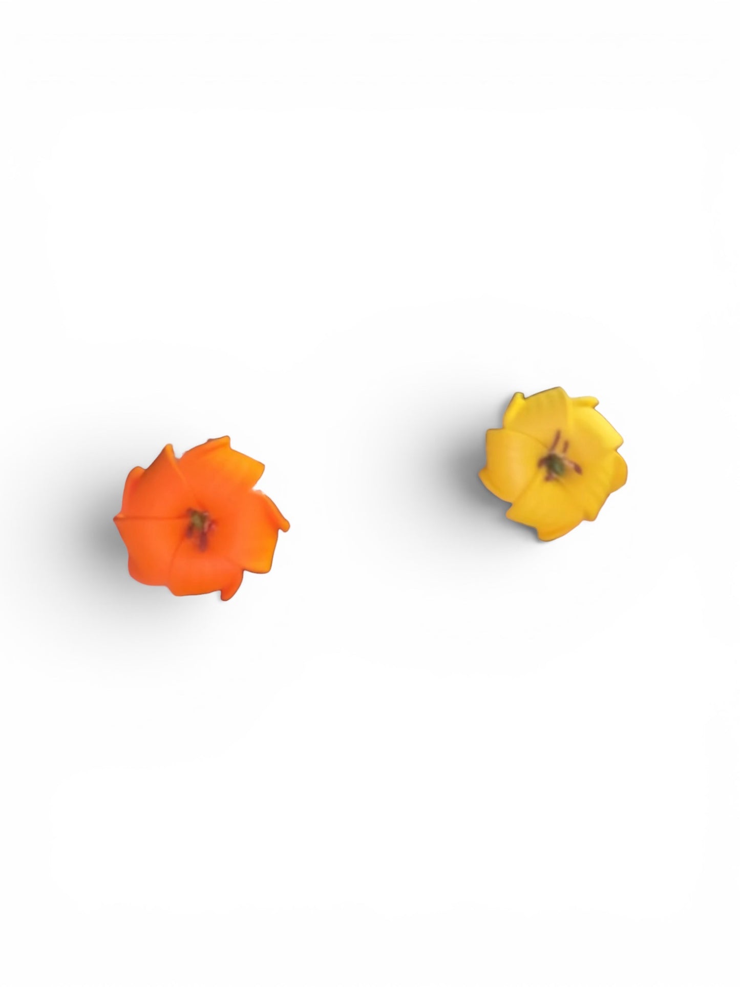 Pua Kenikeni Foam Flower with Stem (1.8”) - Orange