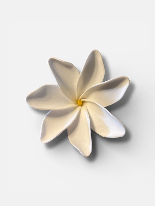Tahitian Tiare Foam Flower With Stem (3.93 Inches)