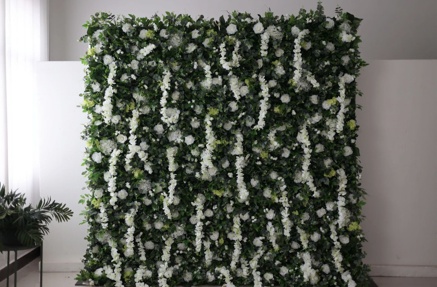 Green and White Flower Wall (REQUEST ONLY) $450