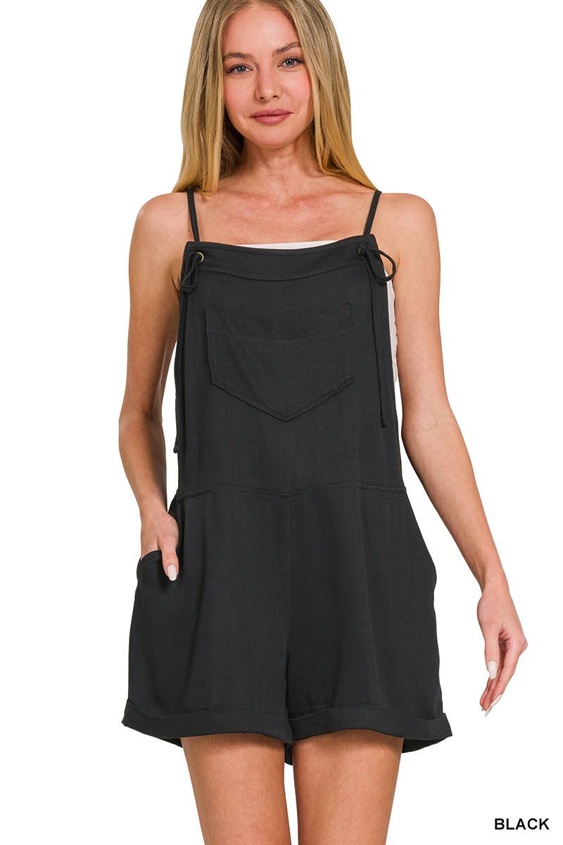 Knot Strap Romper w/ pockets