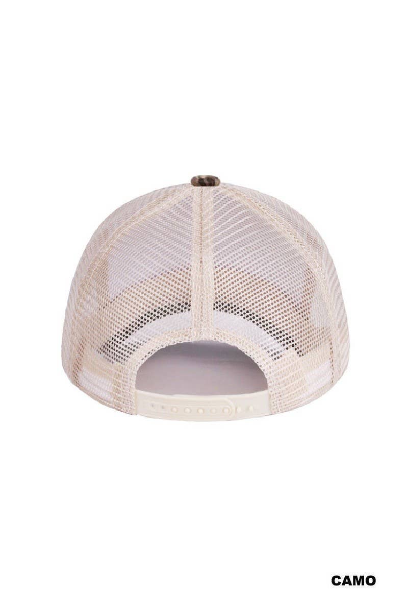 Could Be Meaner Two Tone Mesh Snapback Hat