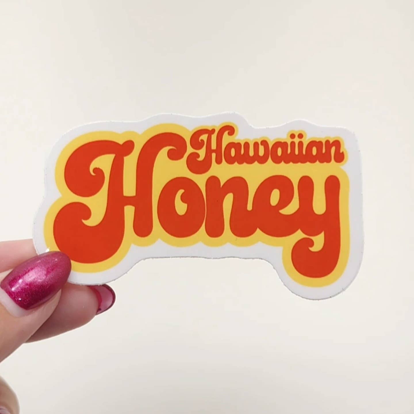Hawaiian Honey Sticker- Hawai'i glossy decal  'Olelo Hawai'i