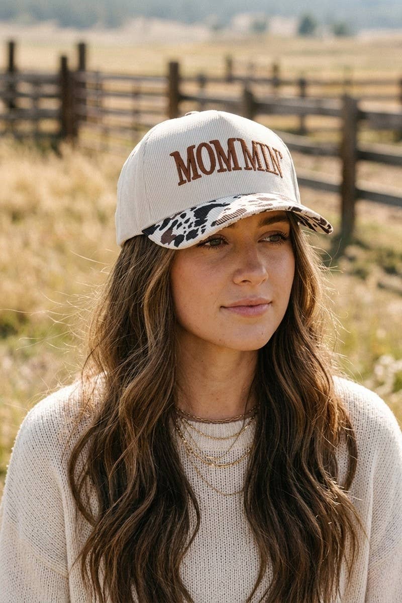 Mommin' Two Tone Corduroy Cap