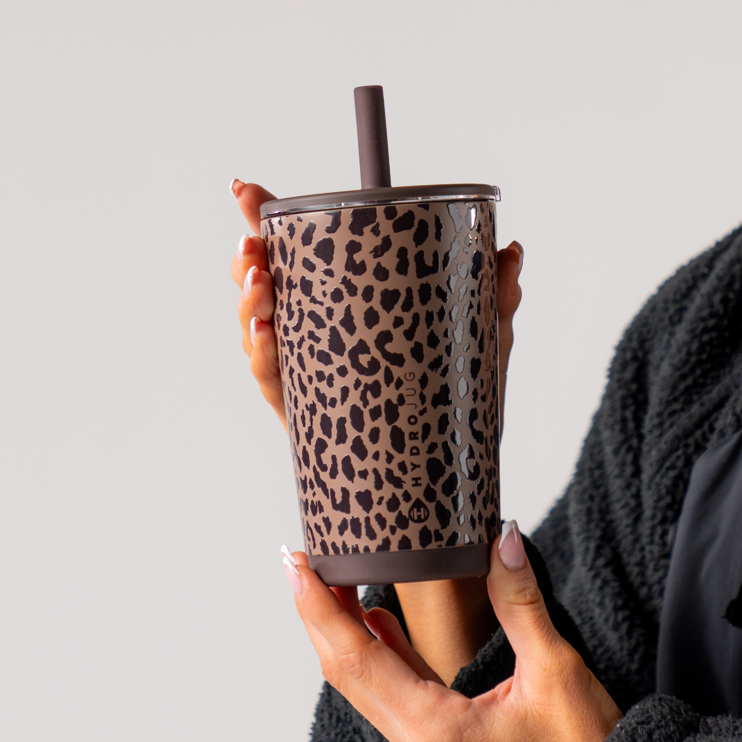Brown Leopard HydroJug 14oz Everyday Tumbler