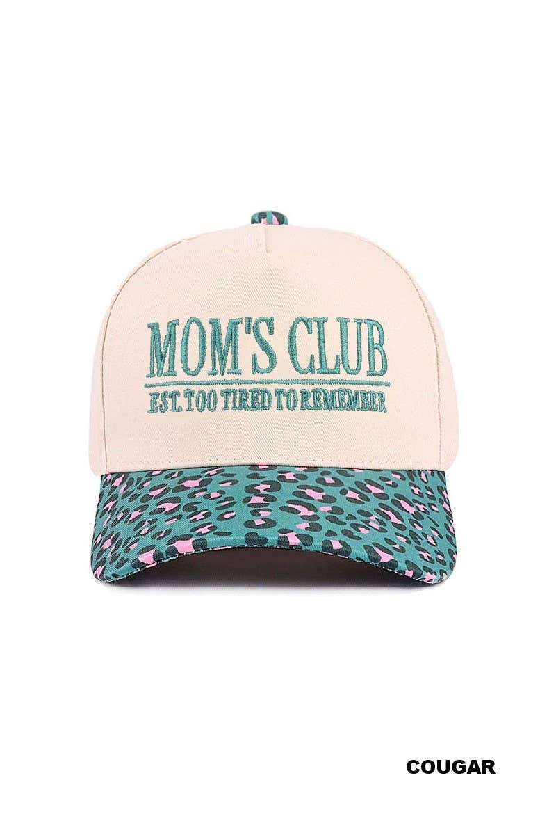 Mom's Club Two Tone Canvas Cotton Cap