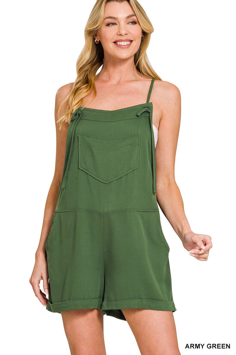 Knot Strap Romper w/ pockets
