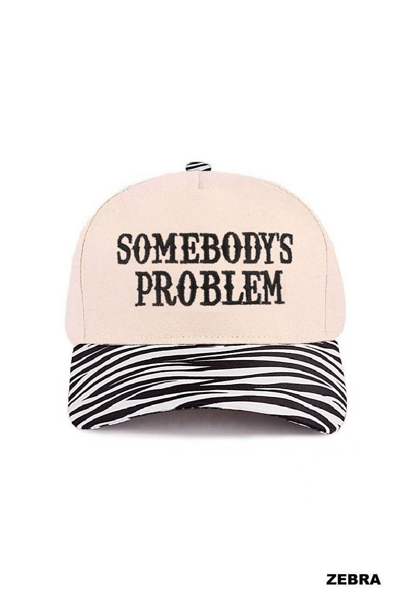 Somebody's Problem Two Tone Canvas Cotton Cap