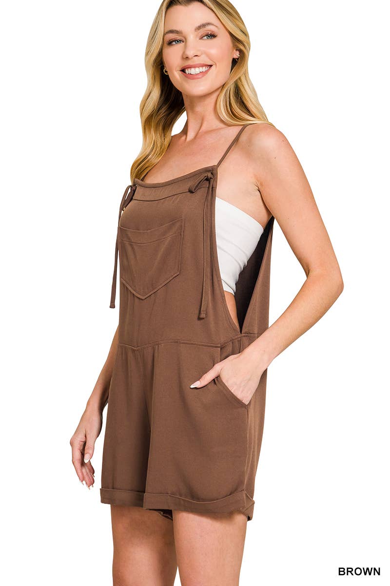 Knot Strap Romper w/ pockets