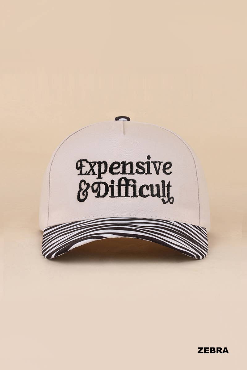 Expensive And Difficult Two Tone Canvas Cotton Cap