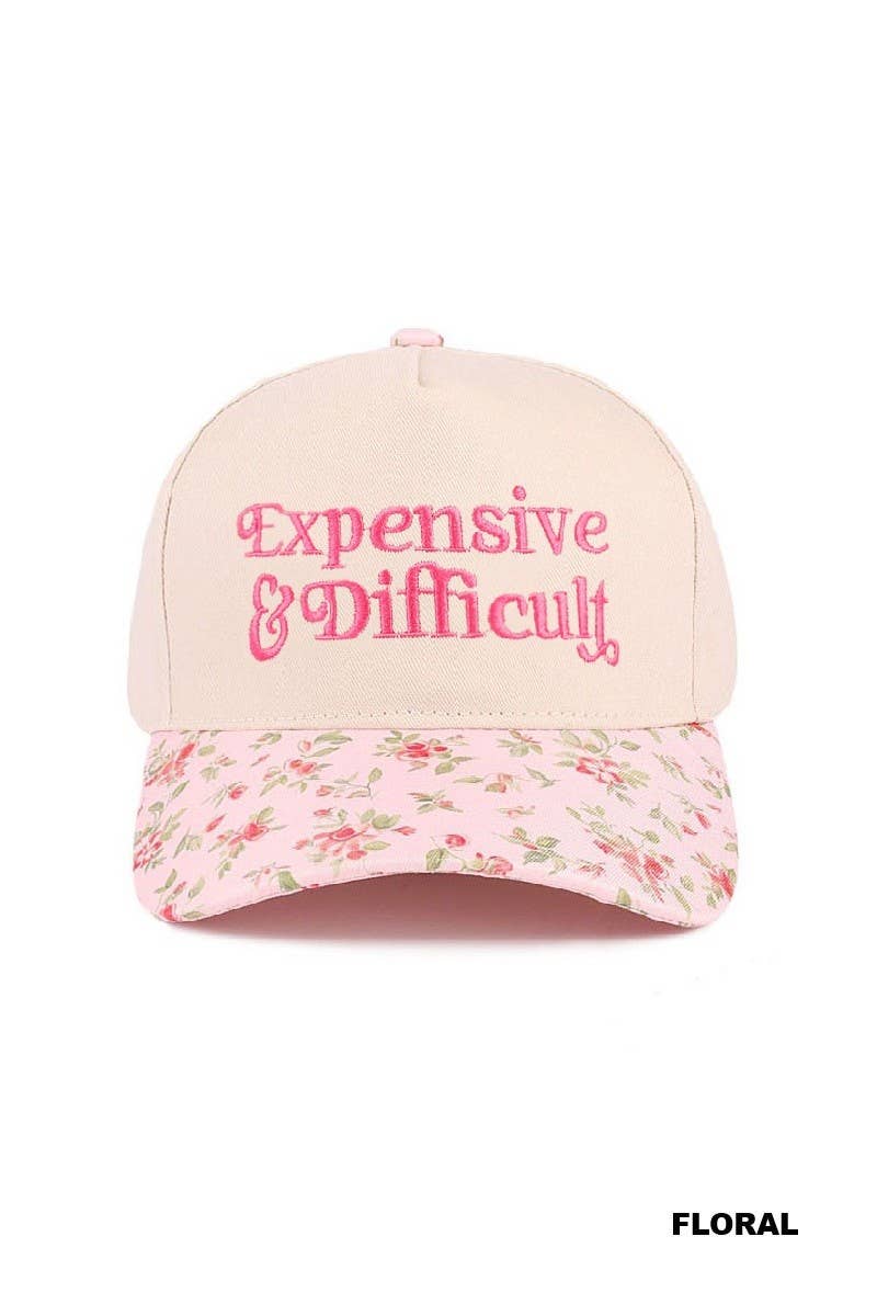 Expensive And Difficult Two Tone Canvas Cotton Cap