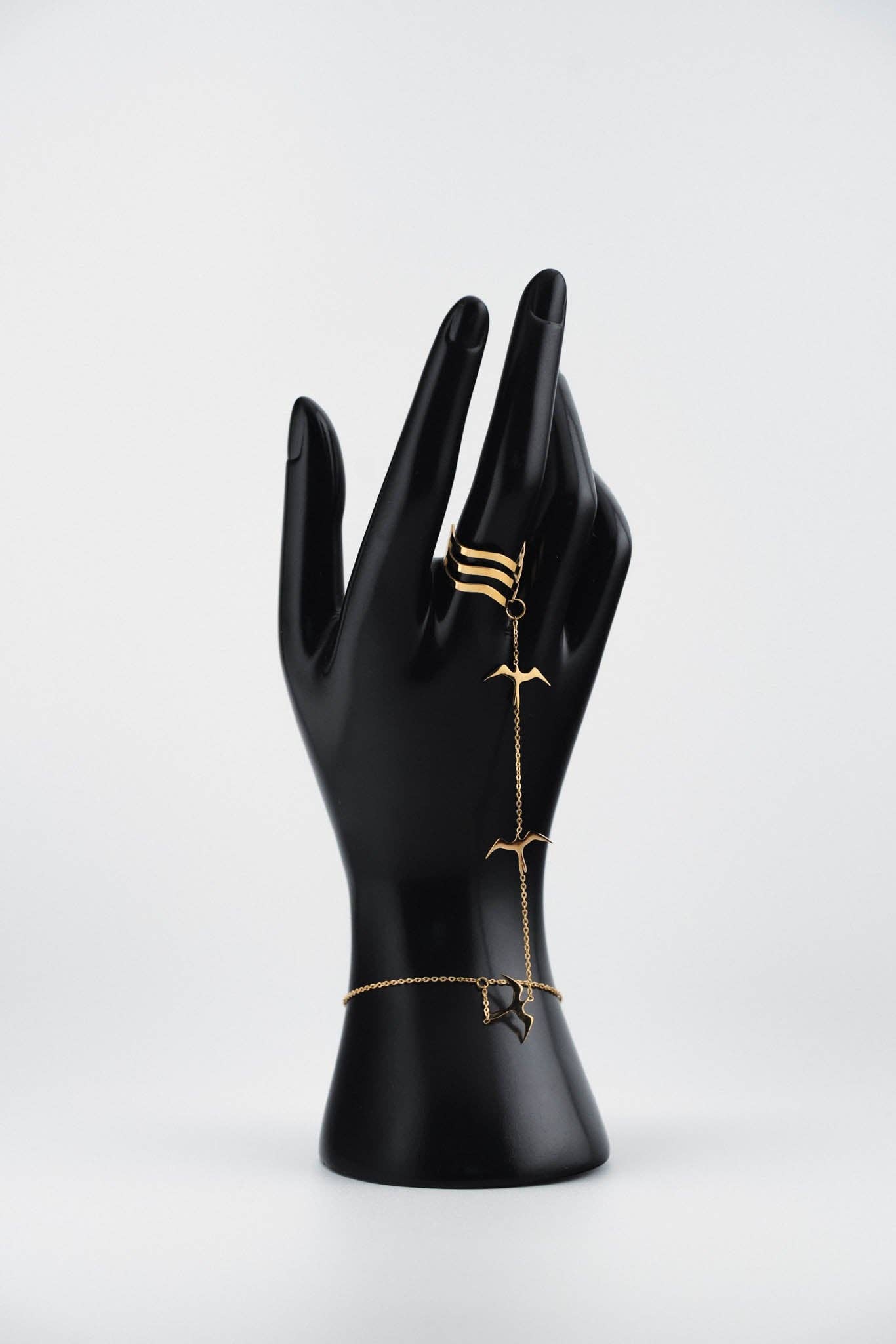 Iwa Flight Hand Chain - 14K PVD Gold