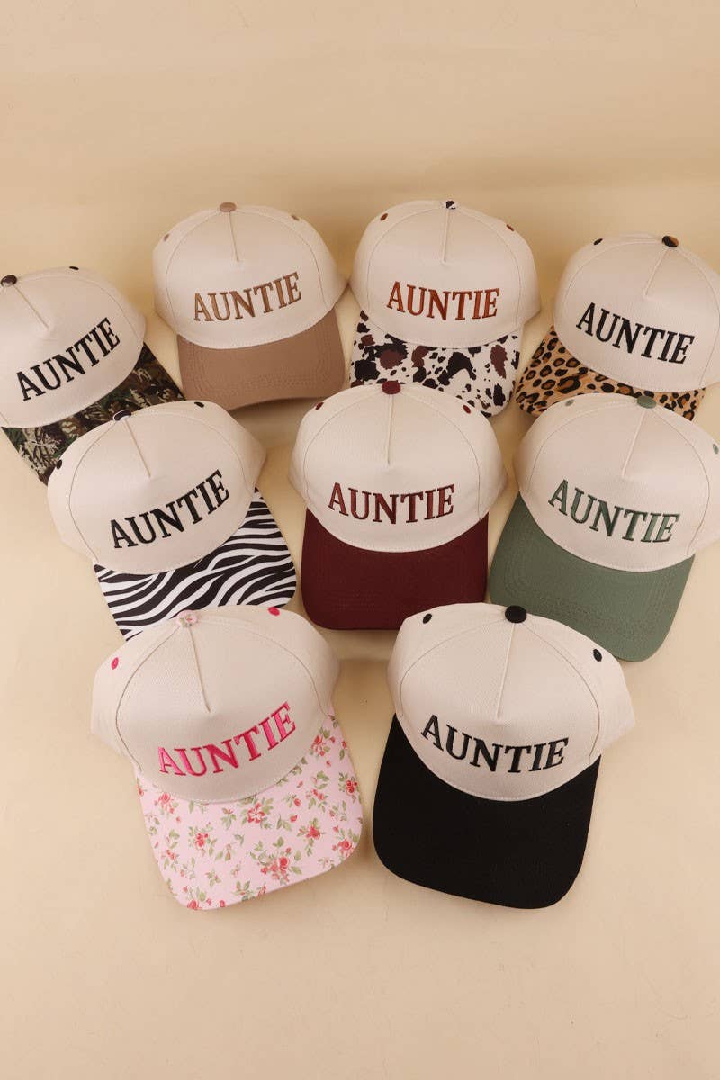 Auntie Two Tone Snapback Hat