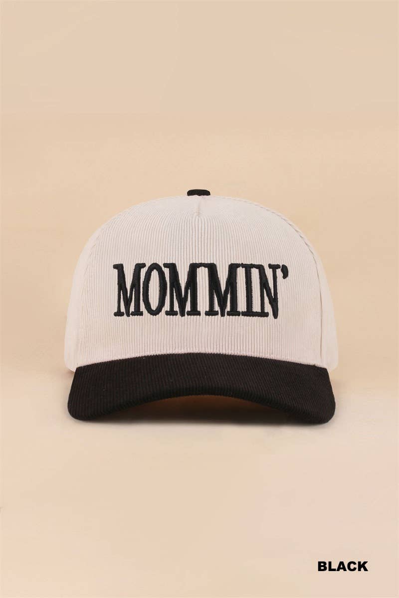 Mommin' Two Tone Corduroy Cap