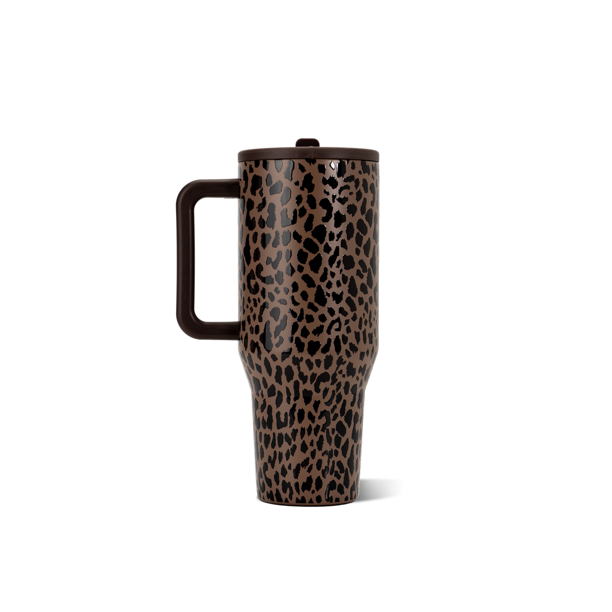 Brown Leopard HydroJug 32 oz Traveler Tumbler