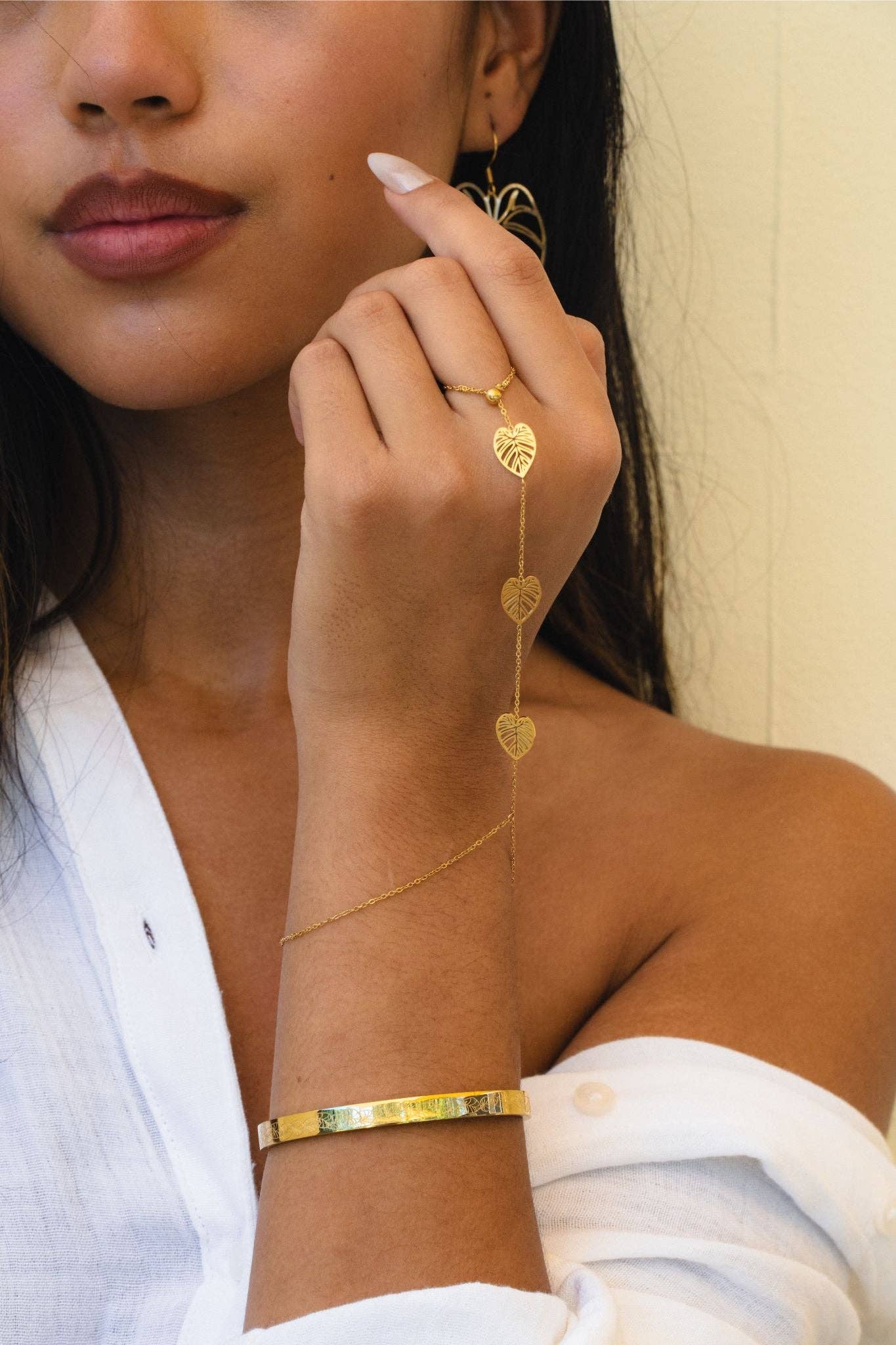 Kalo Hand Chain - 14K PVD Gold