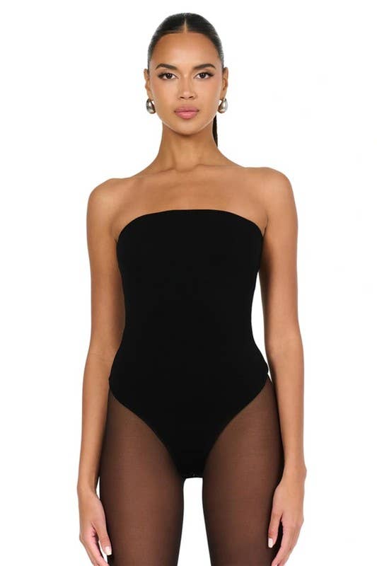Strapless Bodysuits: Black
